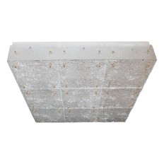 Monumental square flush mount fixture